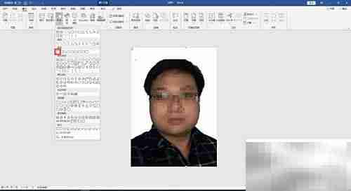 Word制作1寸蓝底照片