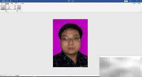 Word制作1寸蓝底照片