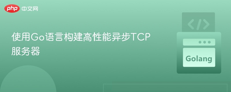 Go语言打造高性能异步TCP服务器教程