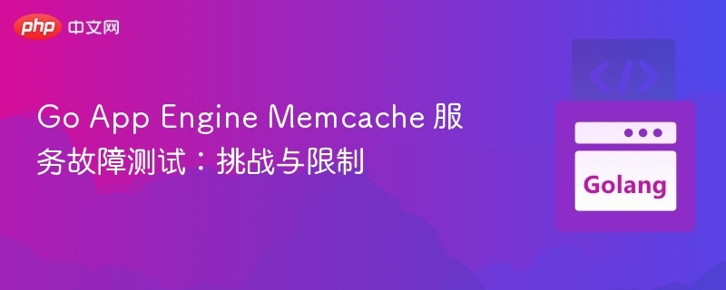 Go App Engine Memcache 服务故障测试:挑战与限制