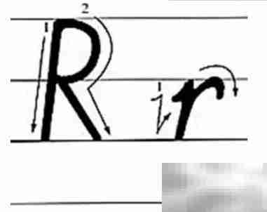 r的正确书写方法