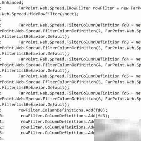 Spread ASP.NET过滤操作指南