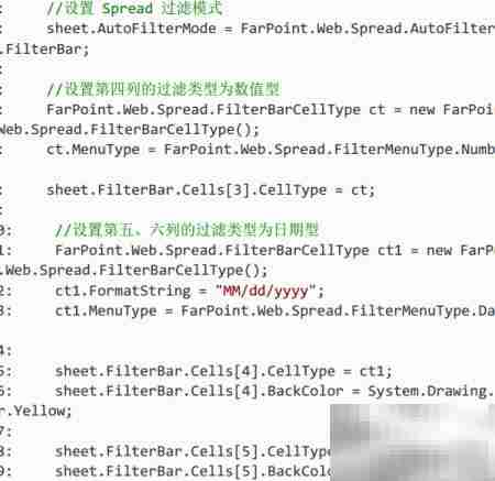 Spread ASP.NET过滤操作指南