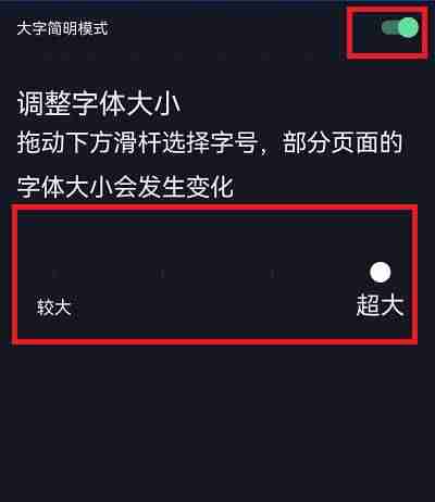 抖音怎么开启大字简明模式