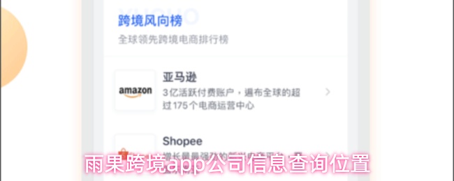 雨果跨境app公司信息查询位置