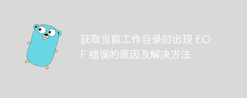 获取当前工作目录时出现 EOF 错误的原因及解决方法