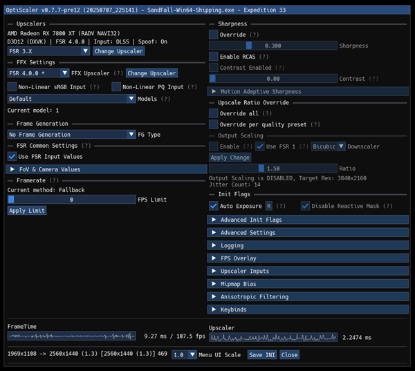 AMD RX 7800 XT使用FSR 4:《光与影》1440p超100帧高于原生