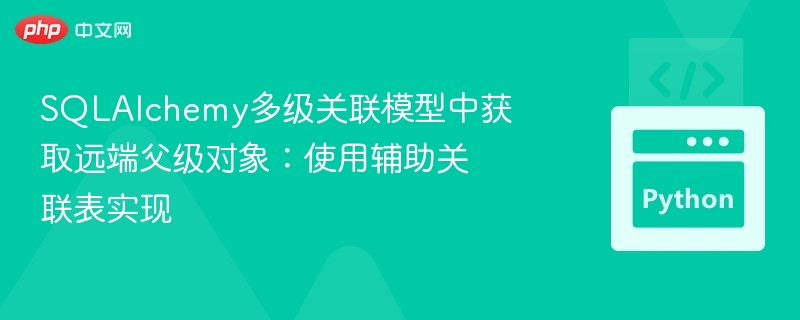 多级关联模型中获取远端父级对象的方法