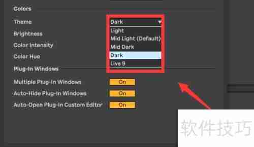 Ableton Live主题颜色更改方法