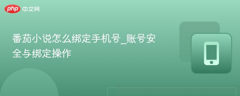 番茄小说怎么绑定手机号_账号安全与绑定操作
