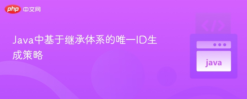 Java继承体系下唯一ID生成方法