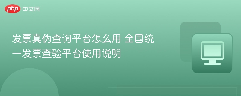 发票真伪查询平台怎么用 全国统一发票查验平台使用说明