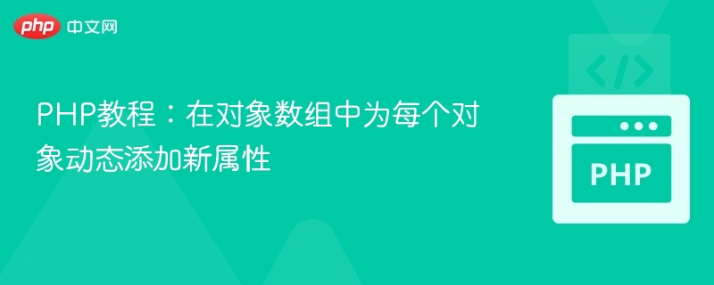 PHP对象数组动态添加属性教程