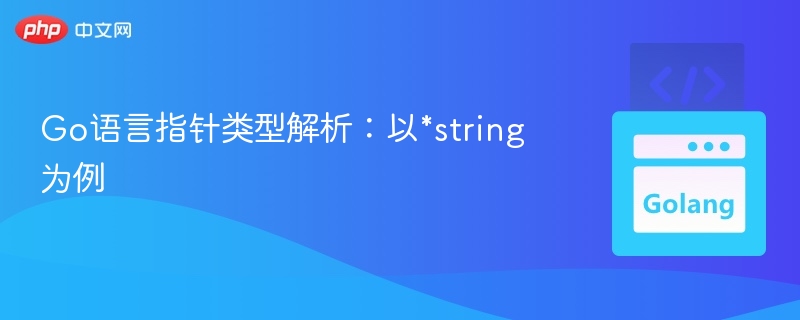 Go语言\*string指针详解