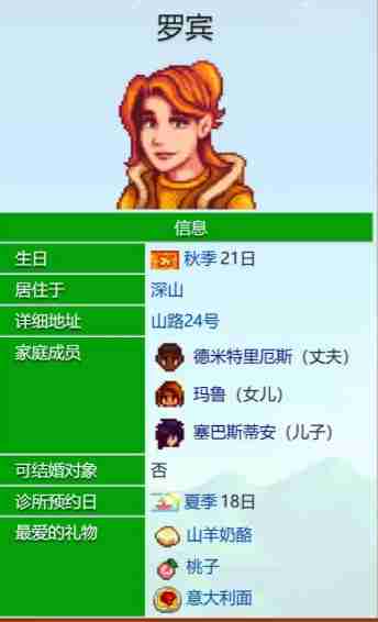 《星露谷物语》罗宾的爱心事件介绍