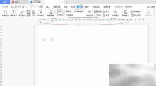 WPS 2022显示标尺设置方法