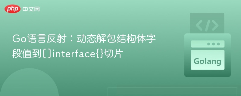 Go反射：动态获取结构体字段到interface{}切片