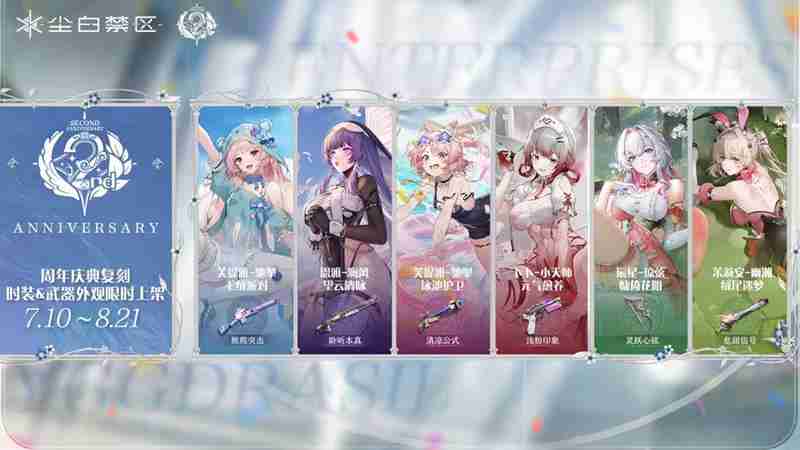 尘白禁区周年庆时装武器有哪些外观复刻上线