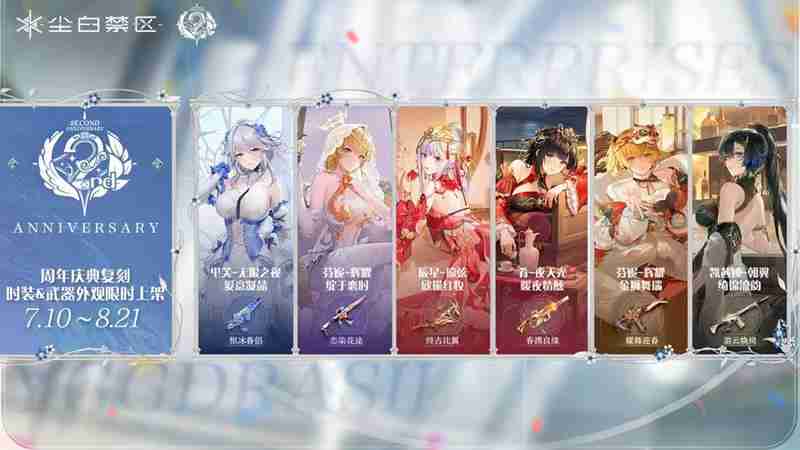 尘白禁区周年庆时装武器有哪些外观复刻上线