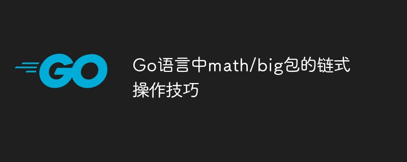 Go语言math/big链式操作技巧解析