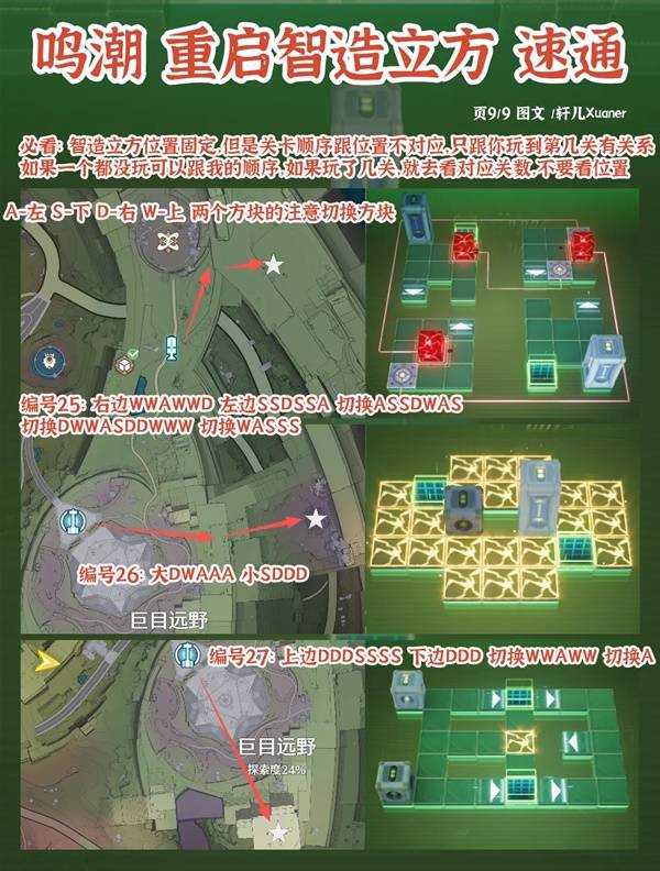 《鸣潮》罗伊冰原智造立方路线标注