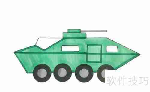 特警战车绘制指南：步骤与技巧