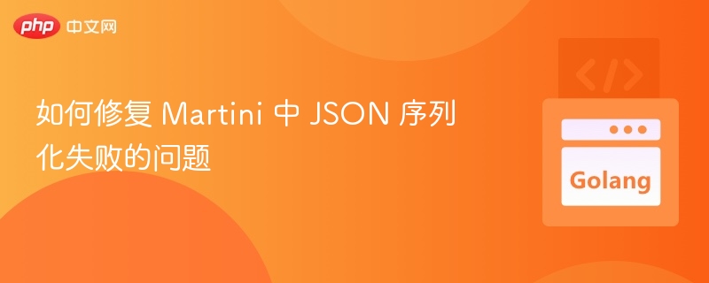 Martini JSON 序列化失败修复方法