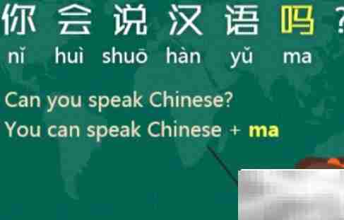 请问我可以说中文吗？英文怎么说