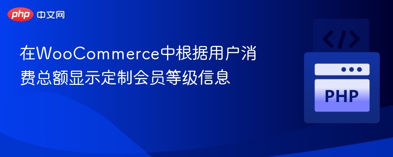 WooCommerce用户消费分层显示会员等级方法