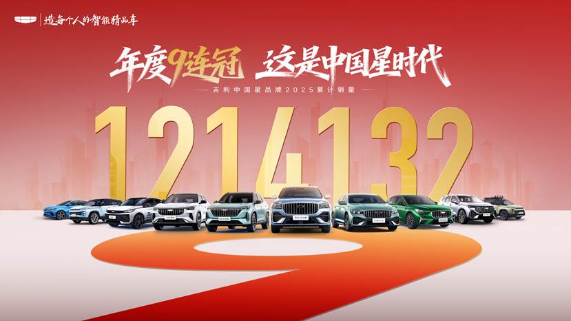 吉利中国星2025年销量破121万，重塑燃油车价值新标杆