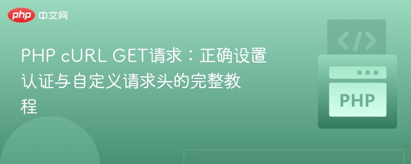 PHP cURL GET请求设置认证与头教程