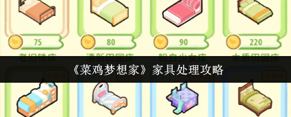 《菜鸡梦想家》家具处理攻略