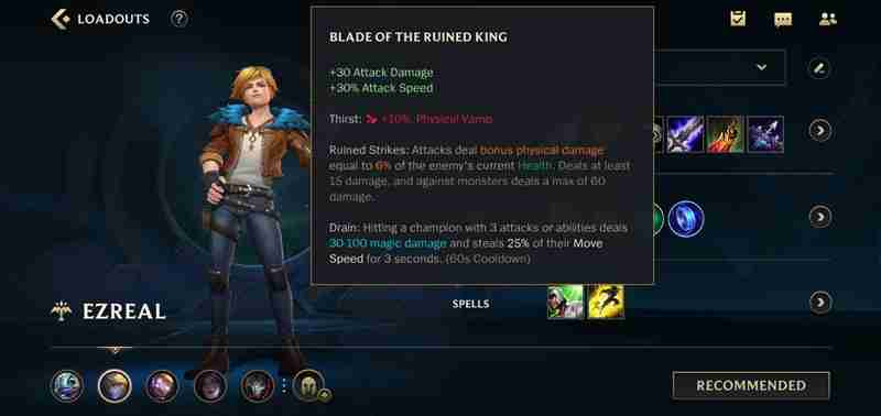 英雄联盟手游EZ怎么出装 伊泽瑞尔装备搭配攻略