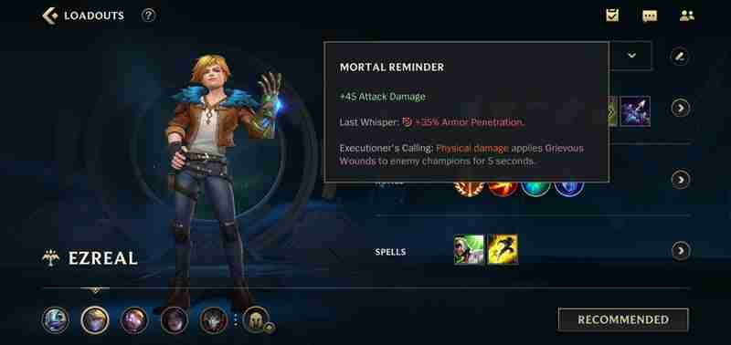 英雄联盟手游EZ怎么出装 伊泽瑞尔装备搭配攻略