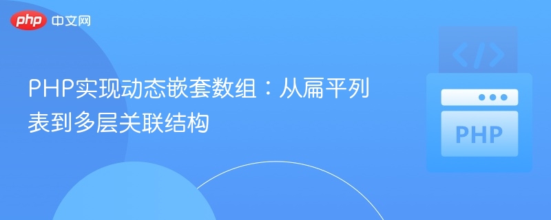 PHP动态生成多层嵌套数组方法
