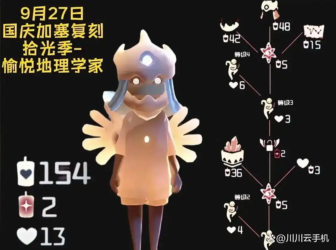 光遇9.27复刻先祖在哪？加塞复刻雀跃地质学家物品兑换图