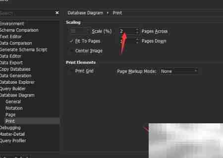 dbForge for MySQL页面大小设置