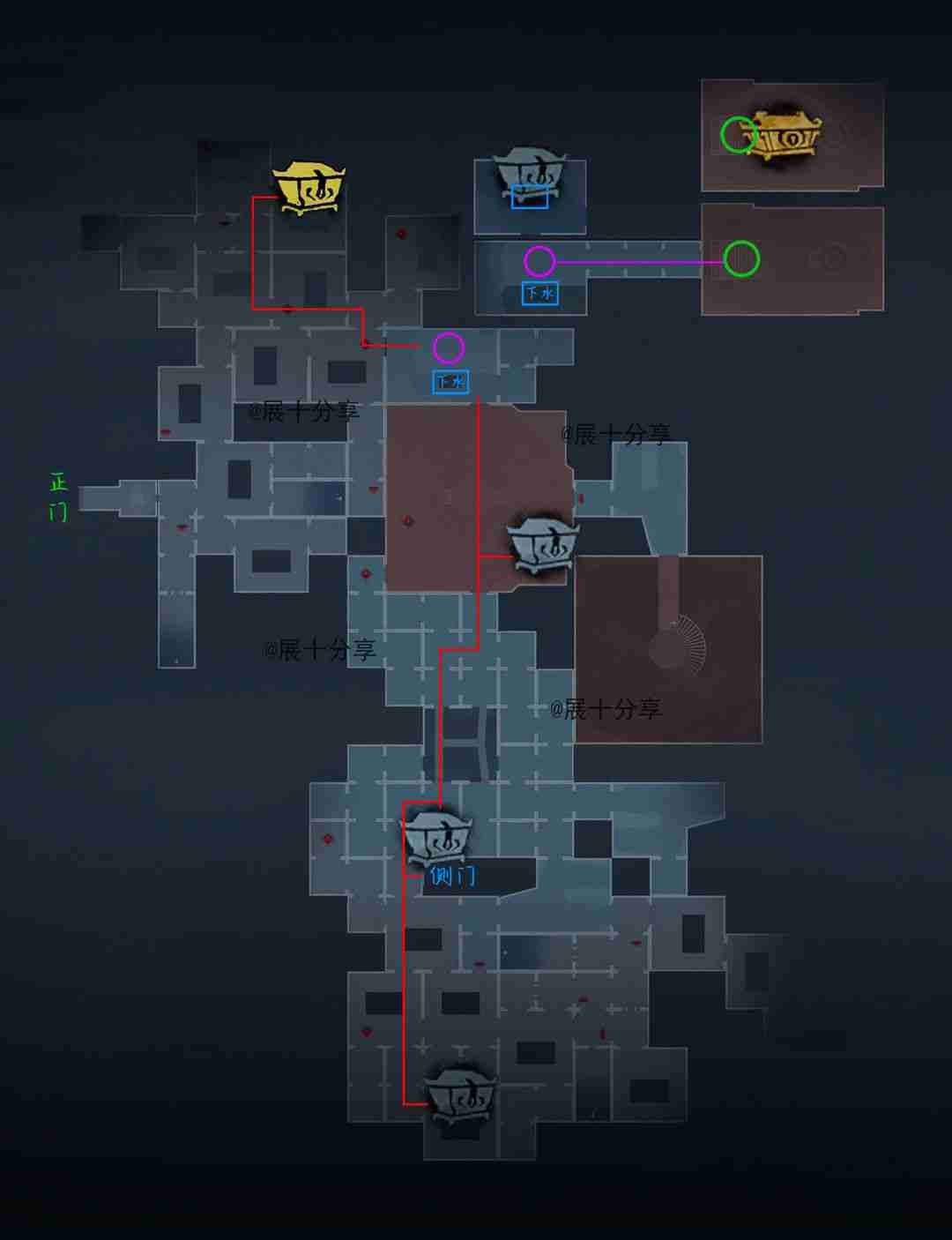 超自然行动组昆仑秘境极限侧门在【右】全地图小抄