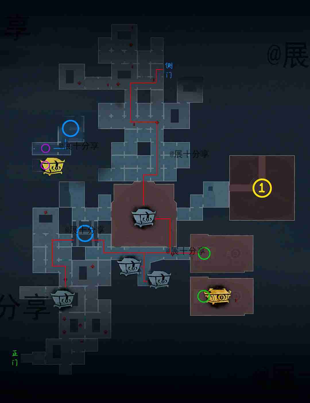 超自然行动组昆仑秘境极限侧门在【右】全地图小抄