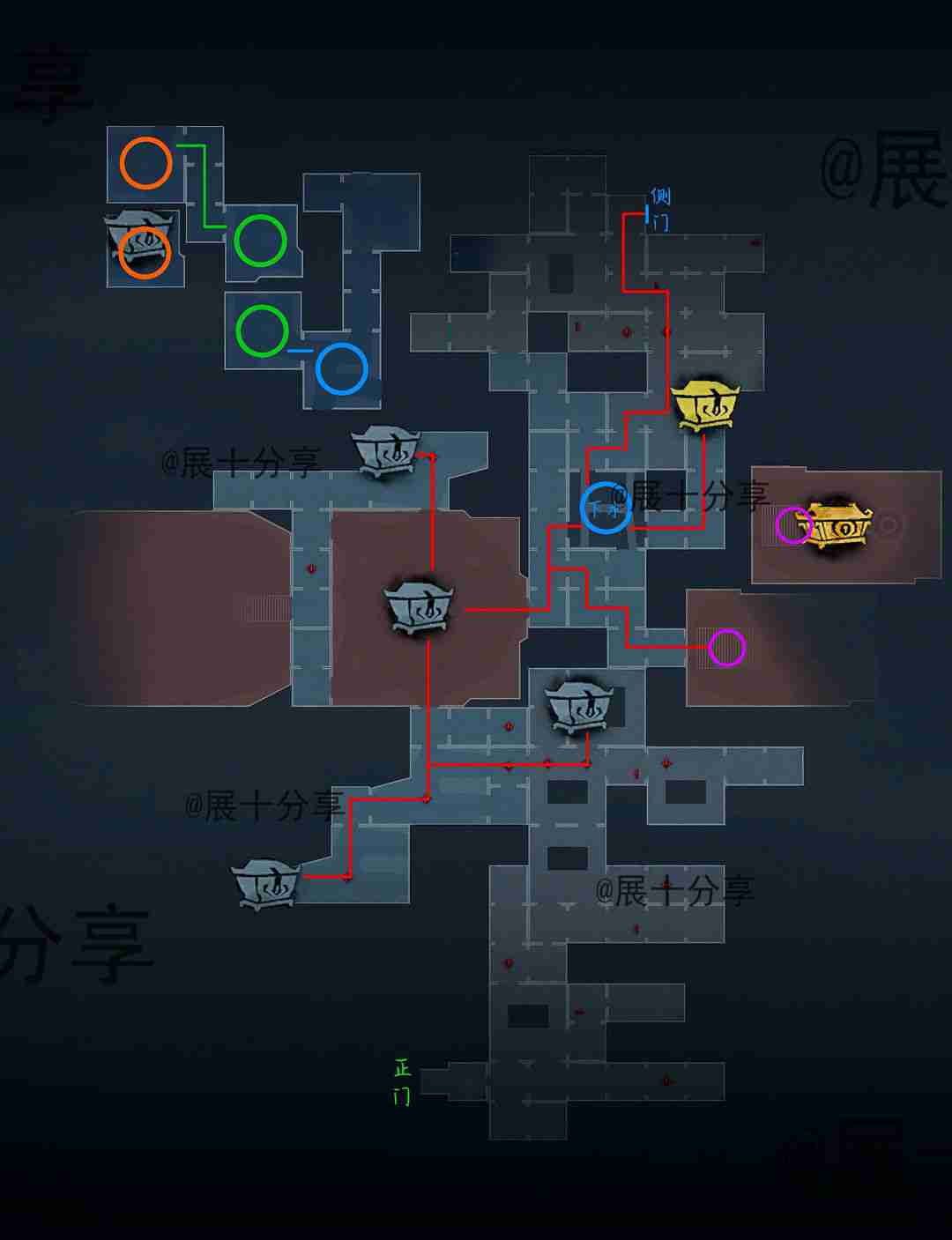 超自然行动组昆仑秘境极限侧门在【右】全地图小抄