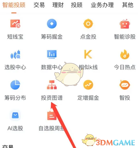 《蜻蜓点金》查看投资图谱方法