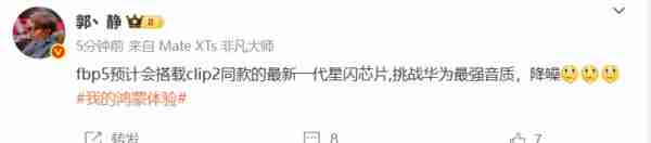  音质新高度！曝华为 FreeBuds Pro 5 搭载新一代星闪芯片 