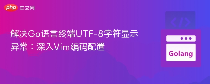 Vim终端UTF-8显示问题解决指南