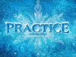 Photoshop如何设计冰雪奇缘效果冰雪字体