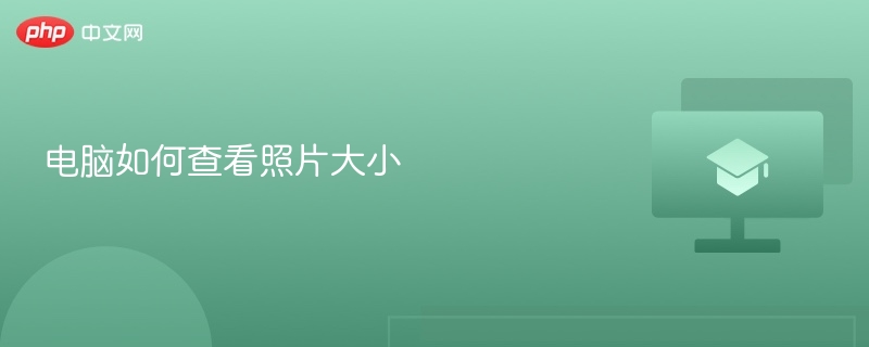 电脑如何查看照片大小