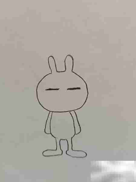 兔斯基简笔画教程