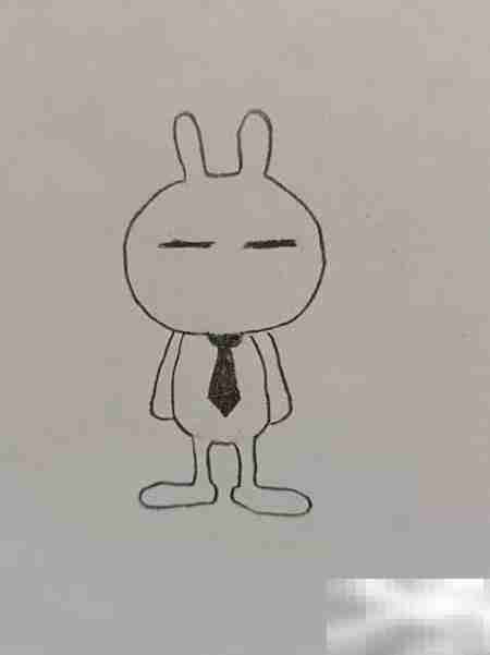 兔斯基简笔画教程