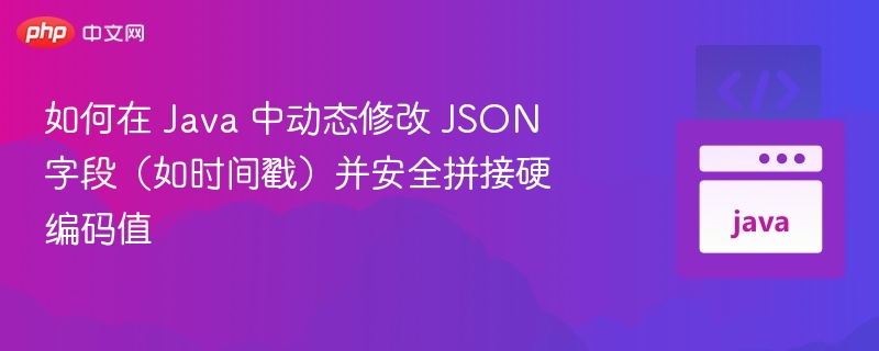 Java 动态修改 JSON 时间戳安全拼接方法