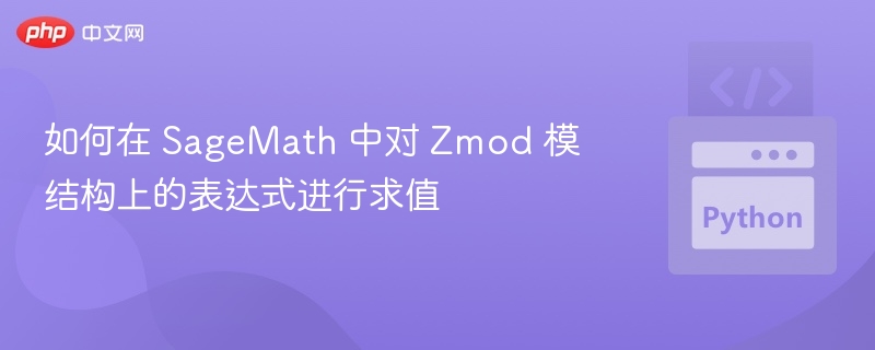 SageMath 中 Zmod 表达式求值方法
