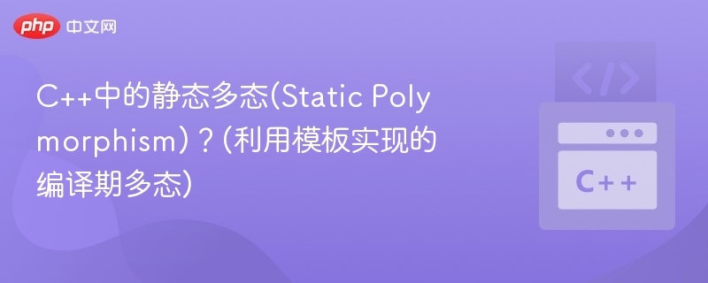 C++静态多态：模板实现编译期多态解析